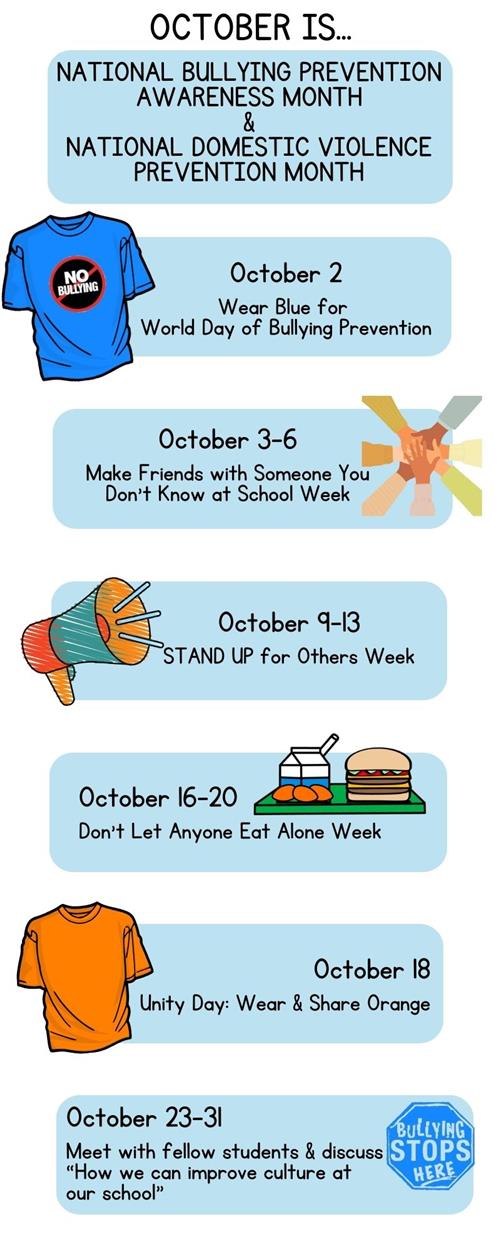 October is National Bullying Prevention Awareness Month